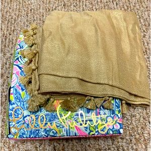 Lilly Pulitzer Gold Scarf